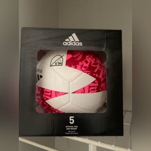 Adidas Pink and White MLS Soccer Ball New